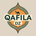 Logo of Qafila DZ with a camel silhouette on a beige background