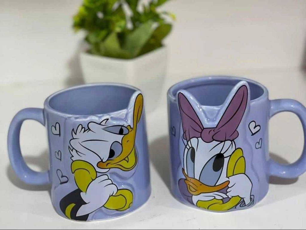 💖 أكواب ديزني المزدوجة - حب، ضحك، وسحر! 🦆💋🧡 | دونالد وديزي، ميكي وميني، توم وجيري 🐱🐭